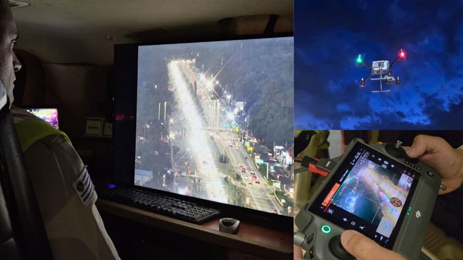 Policía Caminera incorpora drones para reforzar control y gestión del tránsito desde el aire