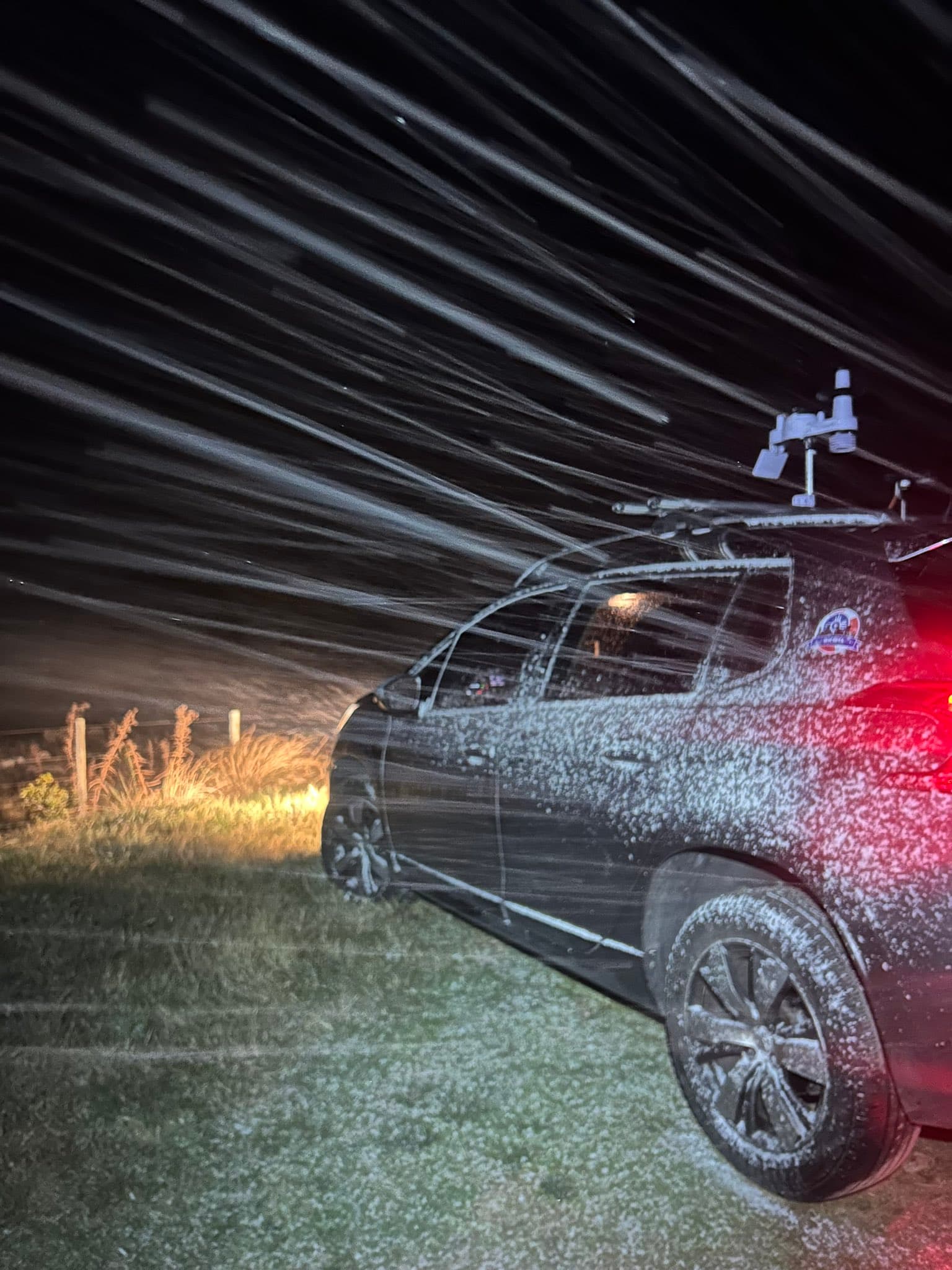 Nieve en Maldonado; graupel en varios puntos del país