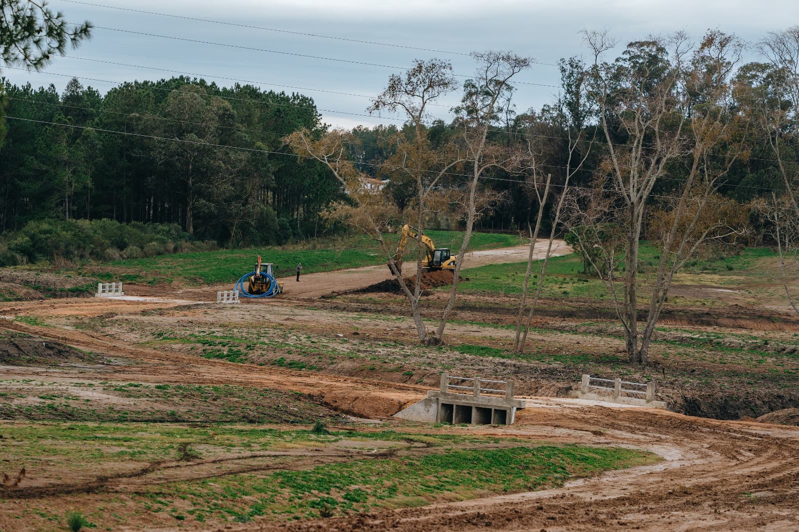Comenzaron obras de saneamiento que demoraban la entrega de terrenos sorteados