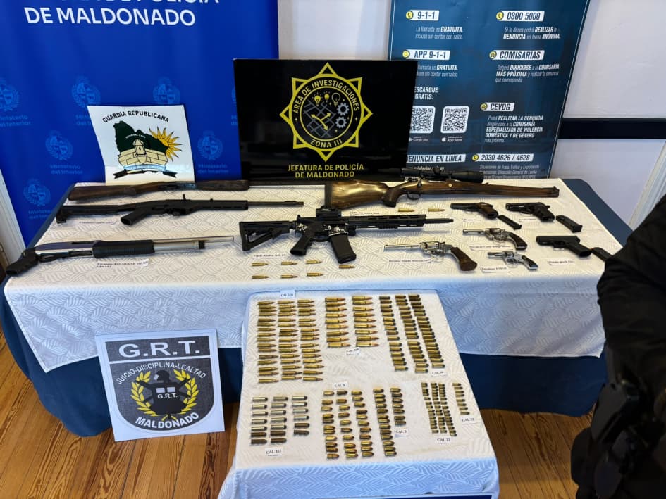 Operación Rout-12 II suma un detenido y 11 armas incautadas cerca de Minas