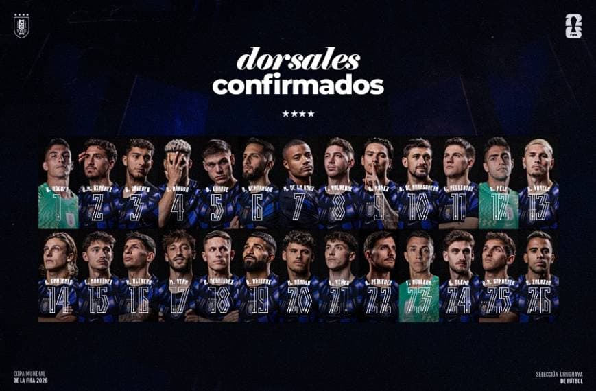 Selección uruguaya parte esta noche rumbo al Mundial 2026