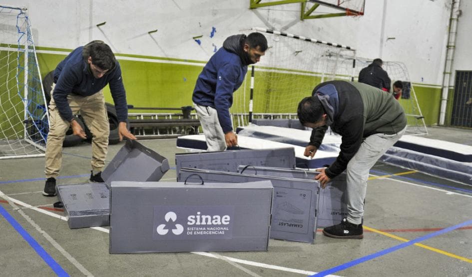 Alerta roja por frío: el Sinae asistió a 3.889 personas en todo el país