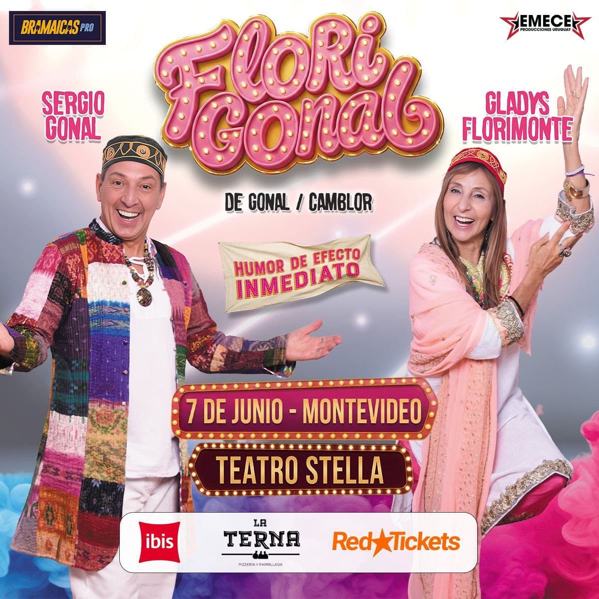 Sergio Gonal y Gladys Florimonte se presentan en Montevideo y Punta del Este