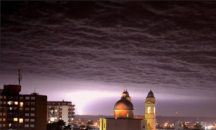 INUMET advierte por tormentas fuertes desde hoy ingresando por el suroeste