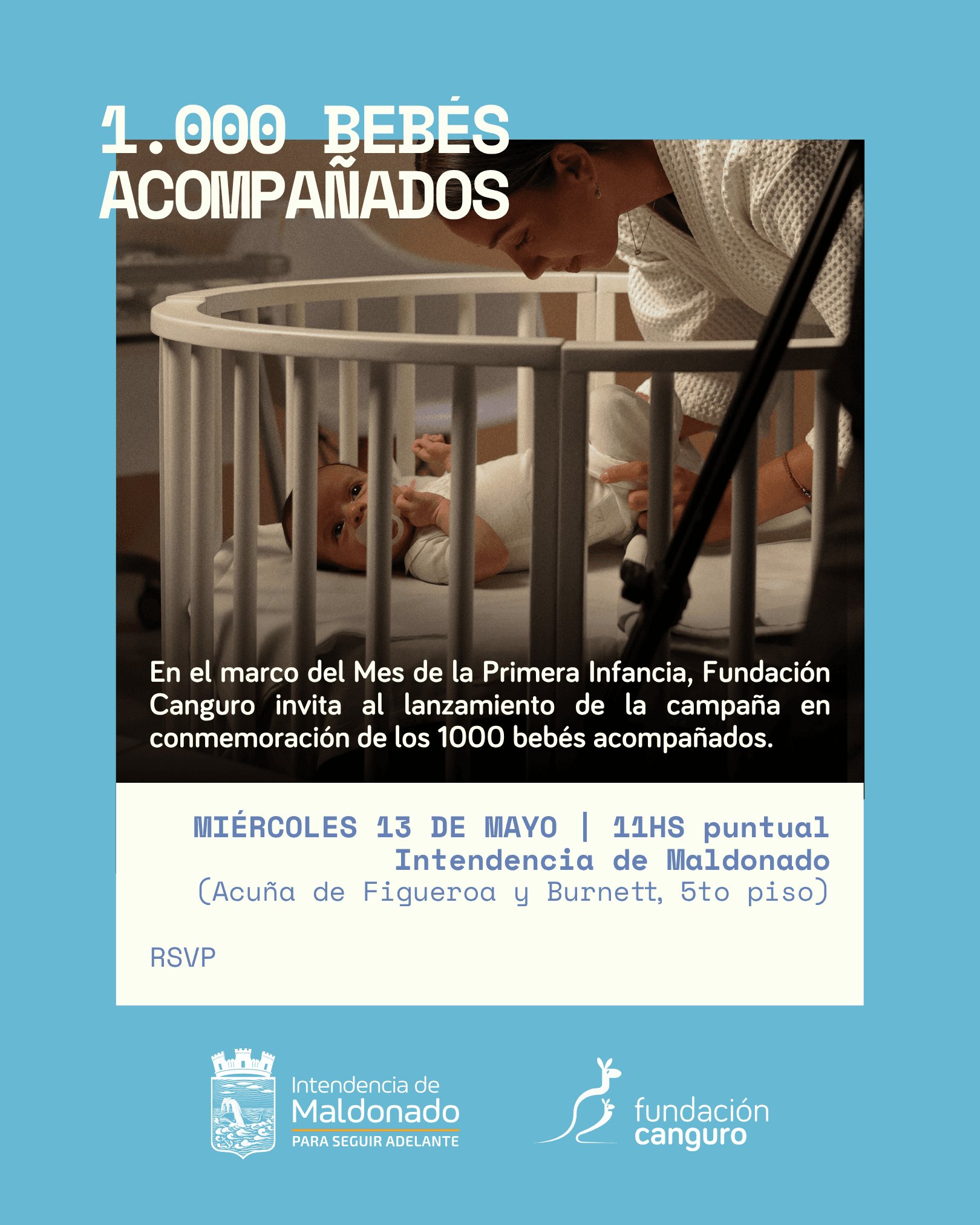 Fundación Canguro lanza en Maldonado su campaña "El llanto de un bebé no puede esperar"